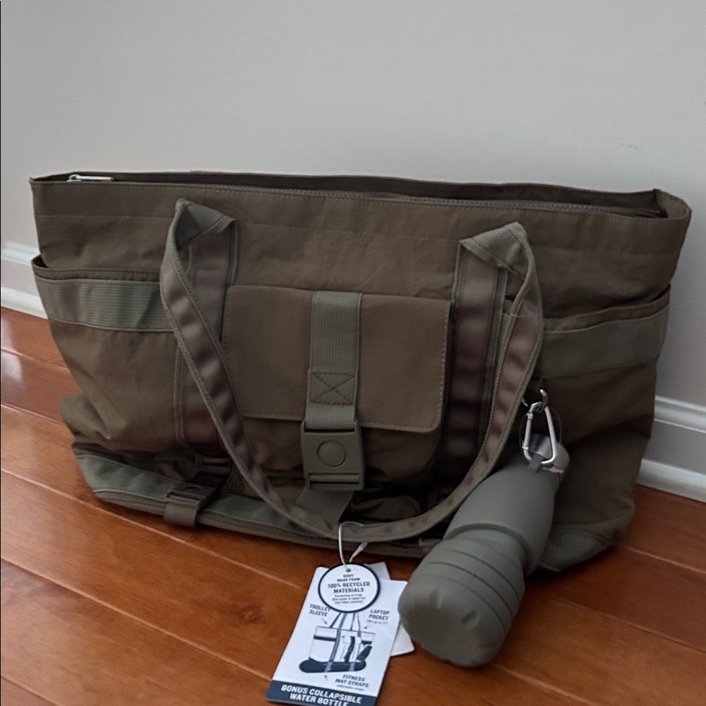 Tommy Bahama Tote Bag Olive‎ Khaki Large 17.5x12 New With Tags